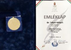 Dr. Tahon Róbert a Magyar Olimpiai Akadémia elismerésében részesült