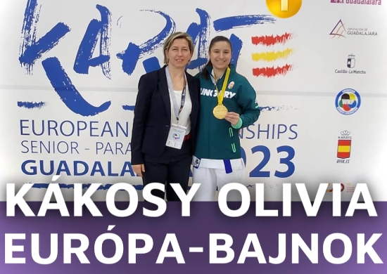 KÁKOSY OLIVIA ARANYÉRMES A SPANYOLORSZÁGI EB-N